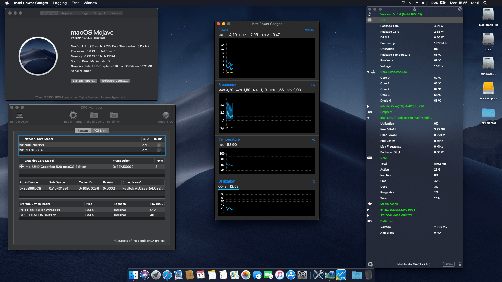 Success Hackintosh macOS Mojave 10.14.6 Build 18G103 at Asus VivoBook S14 S430FN